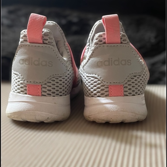 Adidas Girls Sneakers - Light Gray and Pink - Picture 6 of 10